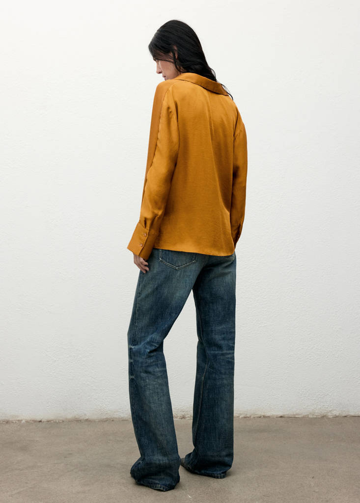 Chemise Satinée Croisée