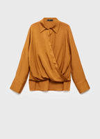 Chemise Satinée Croisée