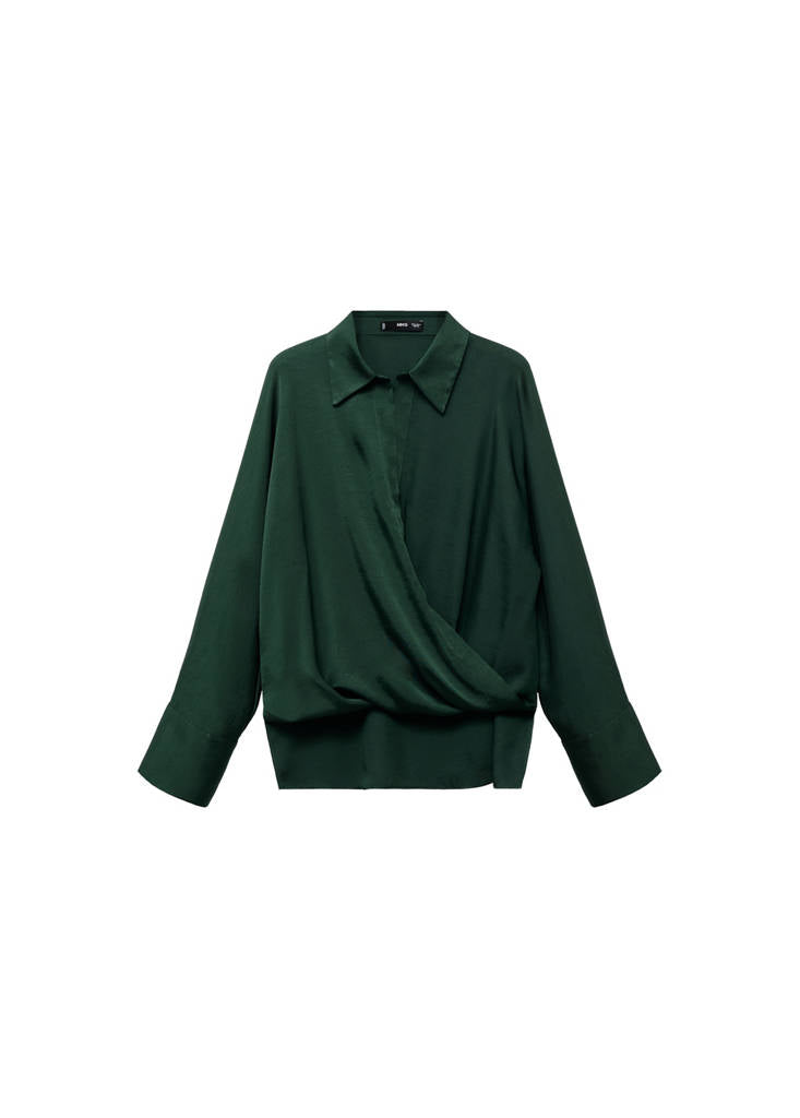 Chemise Satinée Croisée