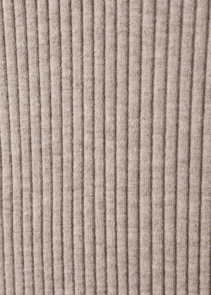 Robe Maille Côtelée Col Montant