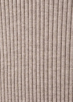 Robe Maille Côtelée Col Montant