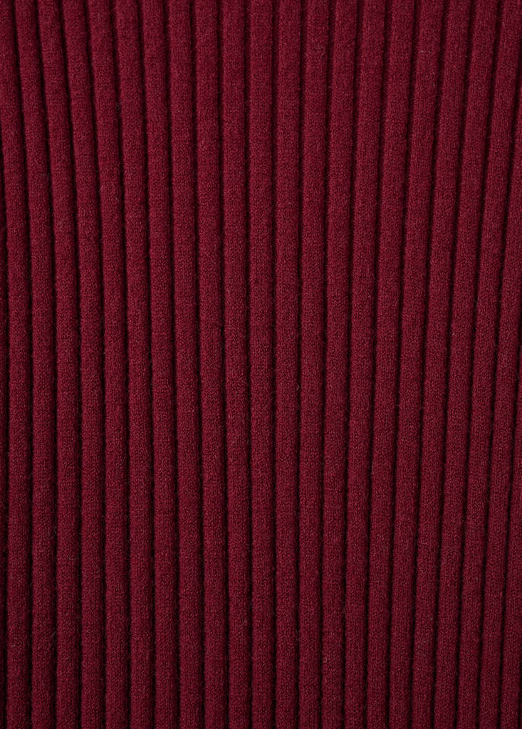 Robe Maille Côtelée Col Montant