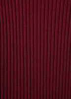 Robe Maille Côtelée Col Montant