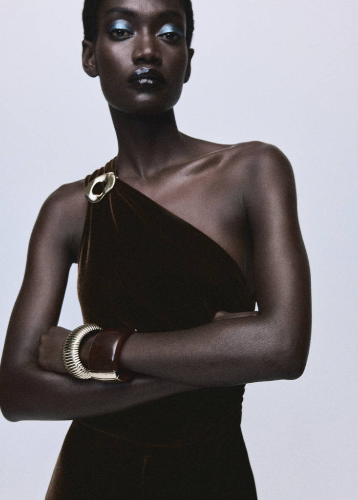Combinaison En Velours Détail Métallique