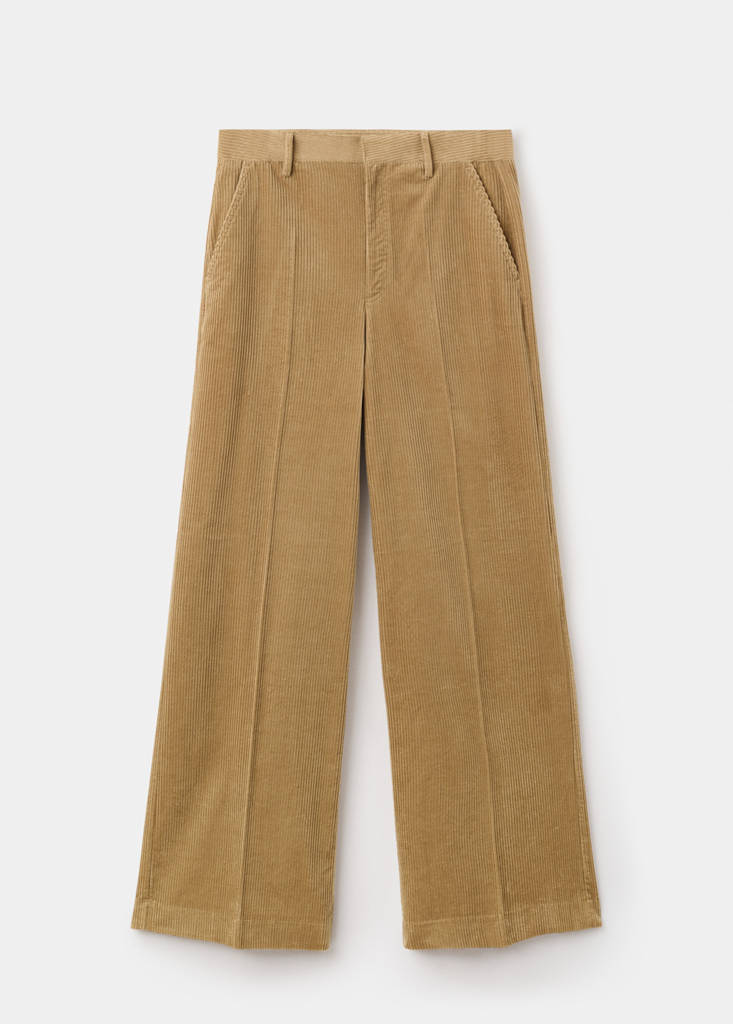 Pantalon En Velours Côtelé Wide-Leg
