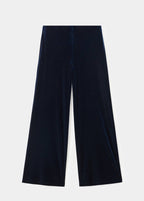 Pantalon Large En Velours
