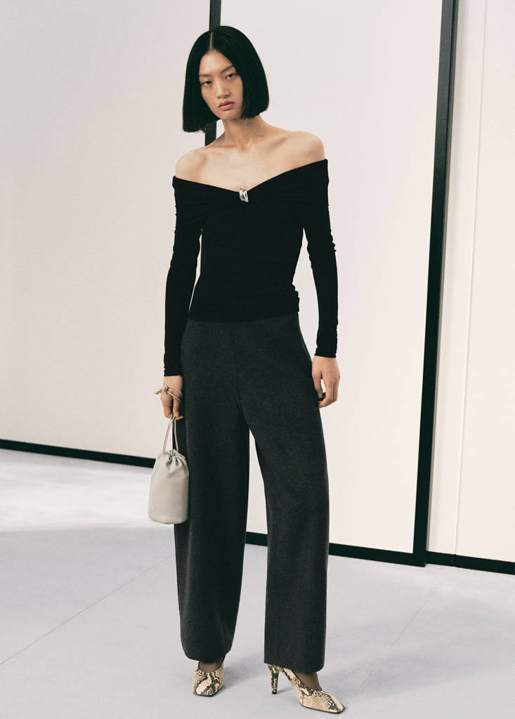 T-Shirt Bustier Détail Métallisé