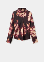 Blouse Tie-Dye Col Montant