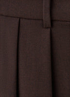 Pantalon Wide Leg À Pinces Taille Normale