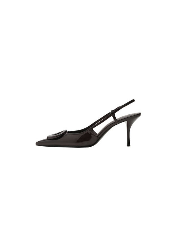Zapatos De Tacón De Charol Con Aro