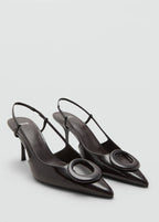 Chaussures À Talons Vernis Avec Anneau