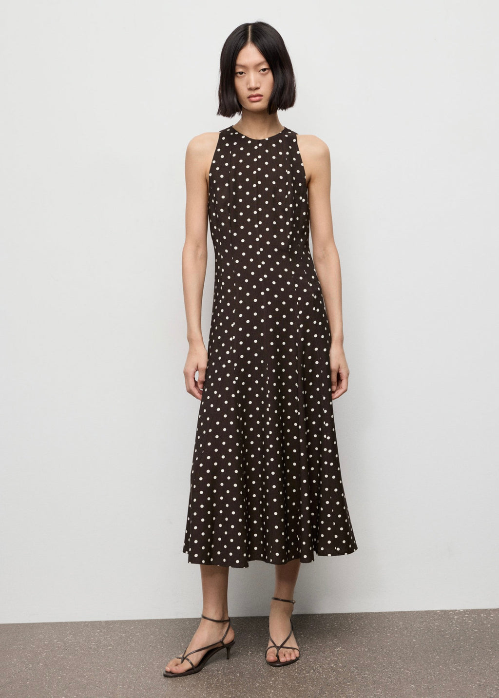 Robe À Pois Évasée