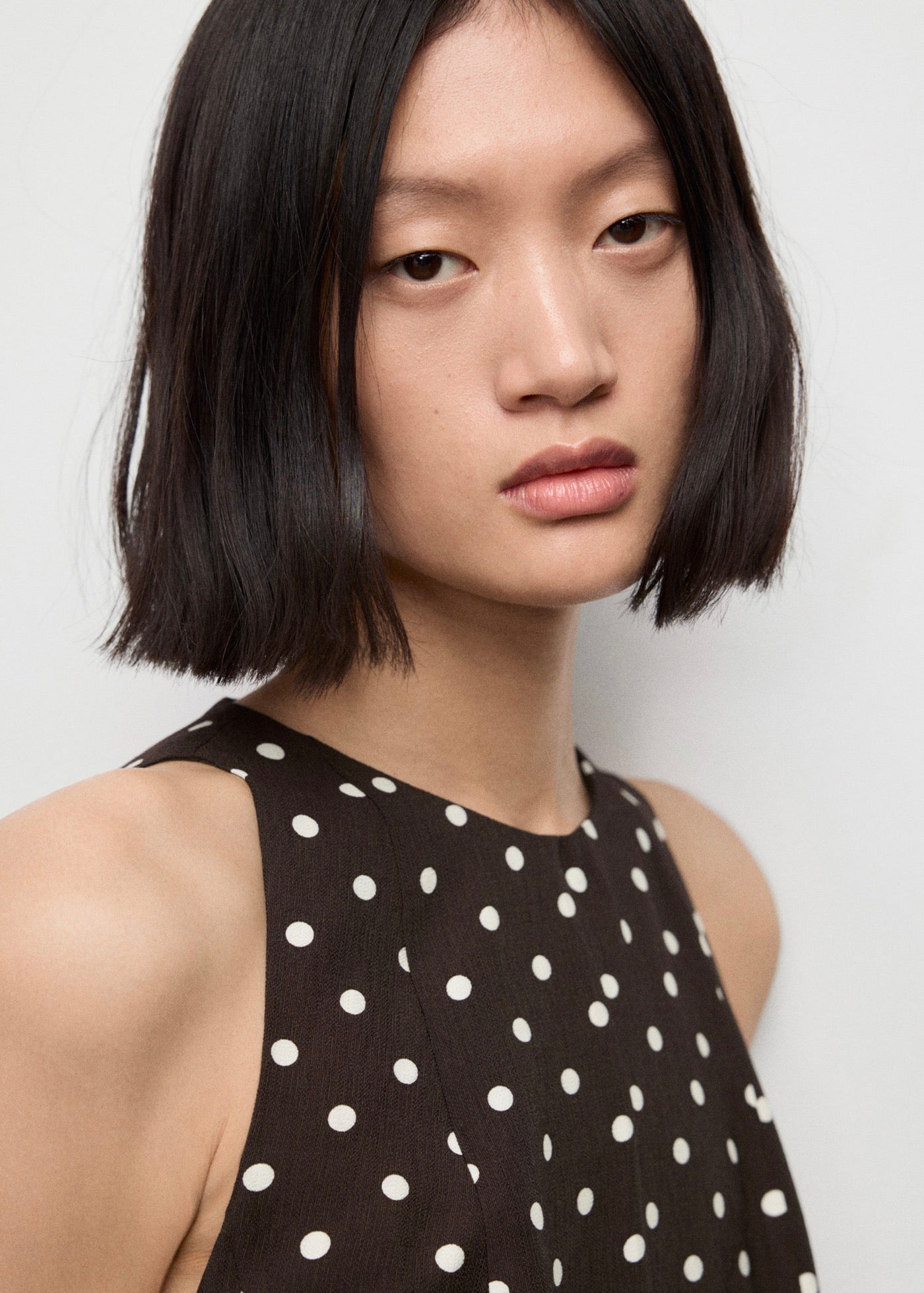 Robe À Pois Évasée