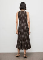 Robe À Pois Évasée