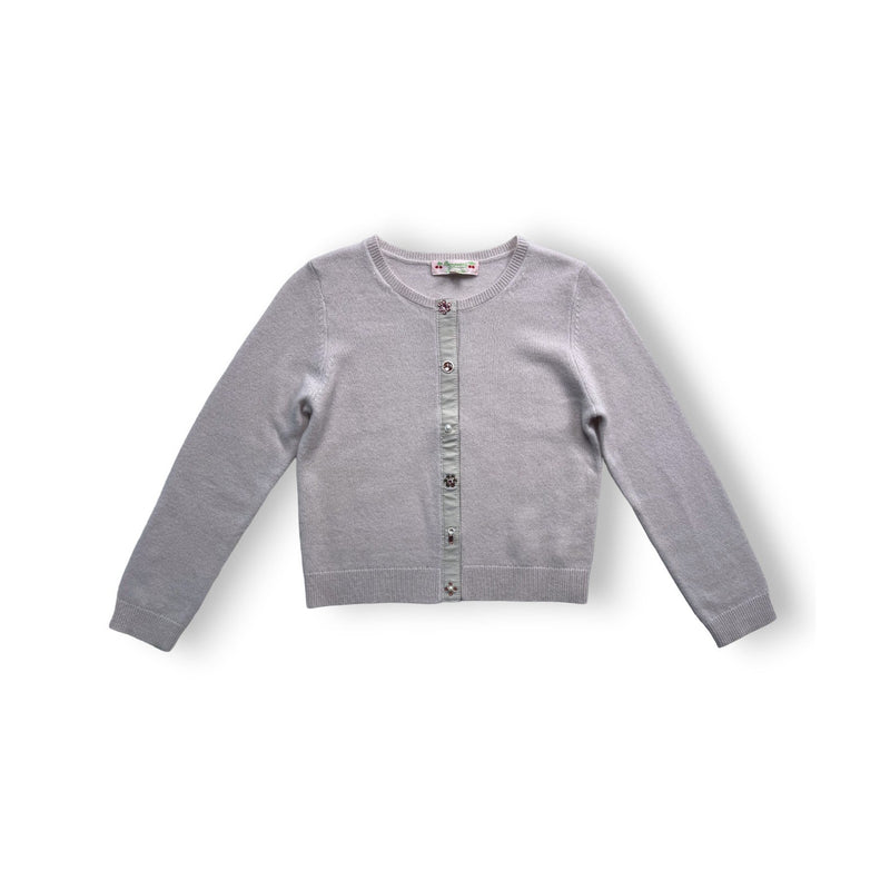 Bonpoint - Cardigan En Cachemire Gris Clair - 8 Ans