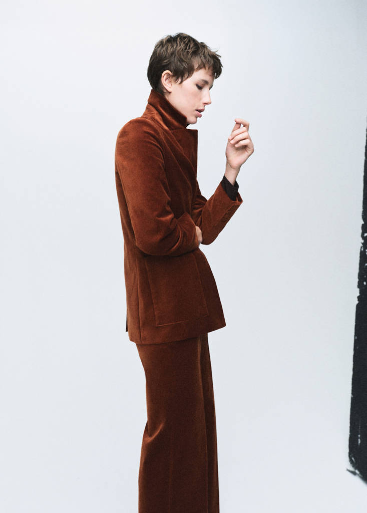 Blazer Costume Velours À Poches