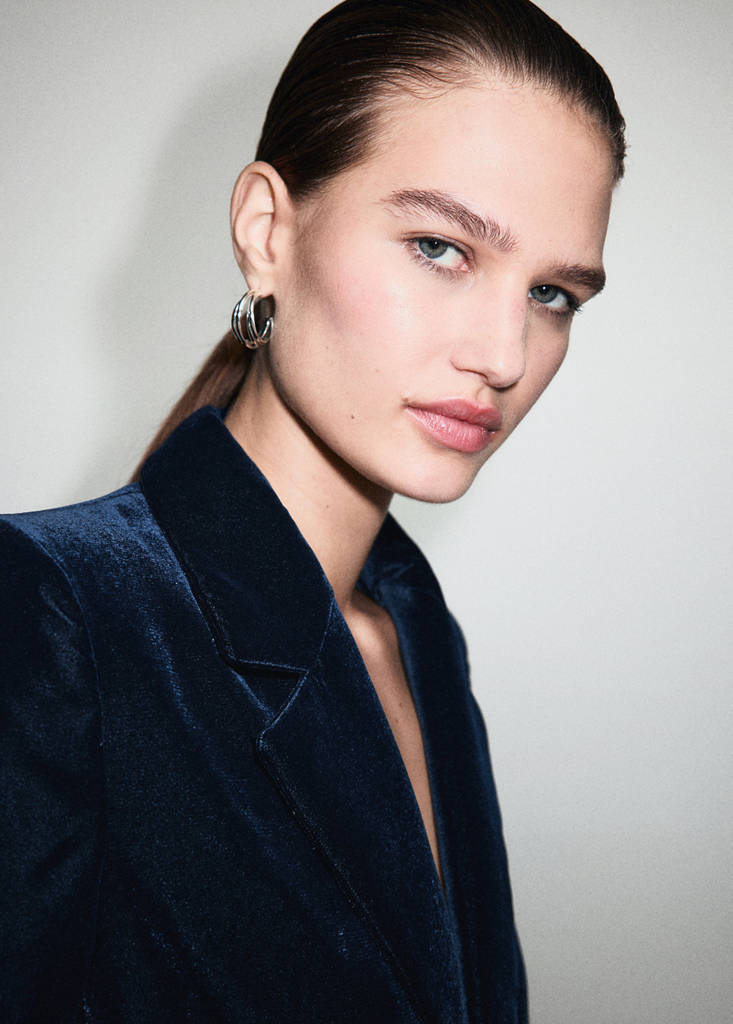 Blazer Velours Croisé