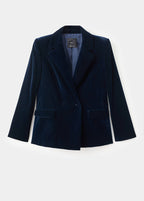 Blazer Velours Croisé
