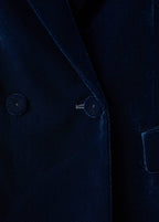 Blazer Velours Croisé