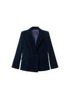 Blazer Velours Croisé
