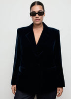 Blazer Velours Croisé