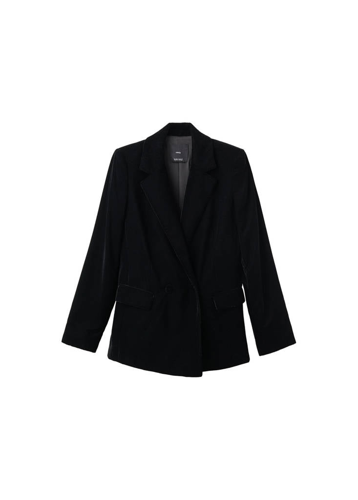 Blazer Velours Croisé