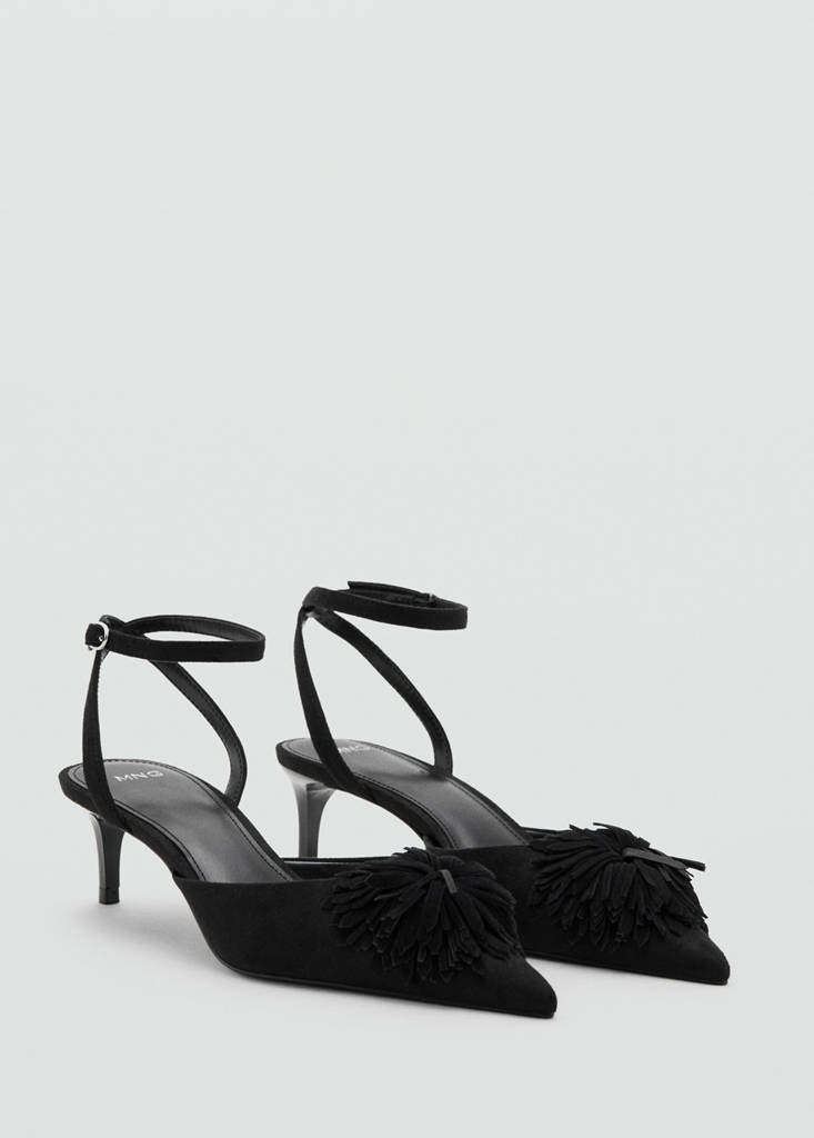 Chaussures Pompons Talon Kitten Heel