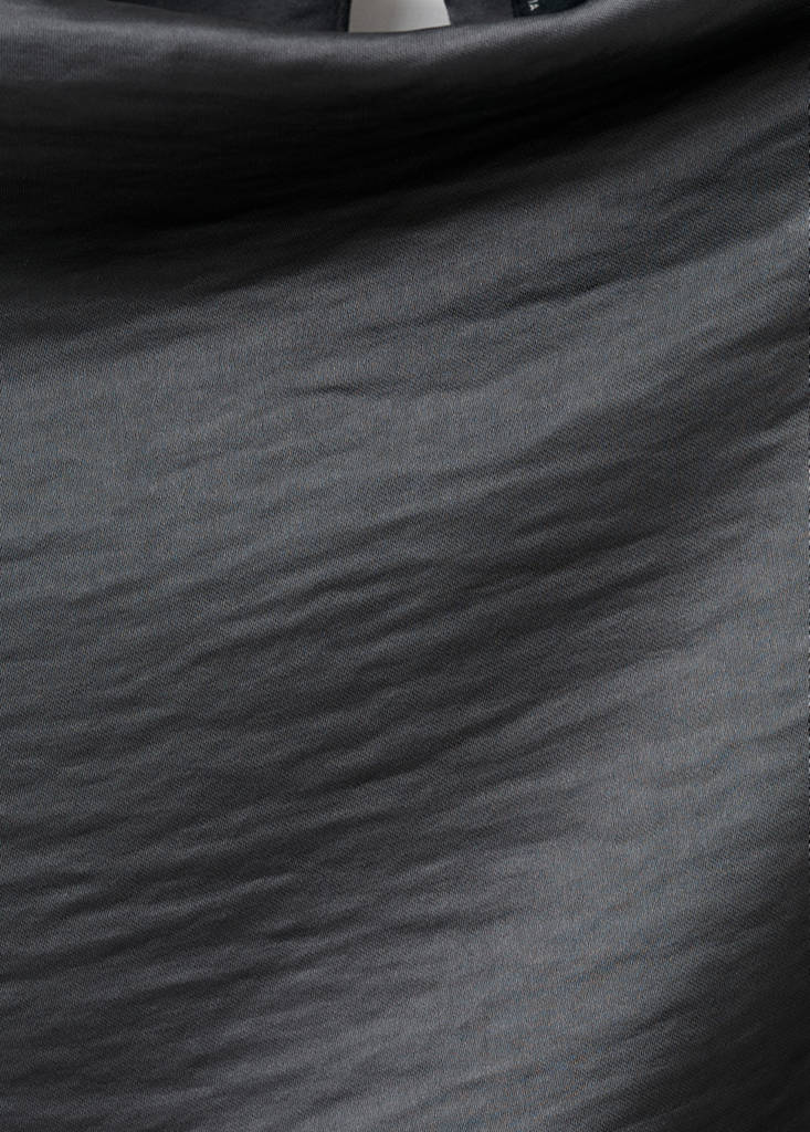 Robe Satinée Effet Froissé