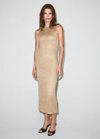 Robe En Maille Semi-Transparente À Paillettes