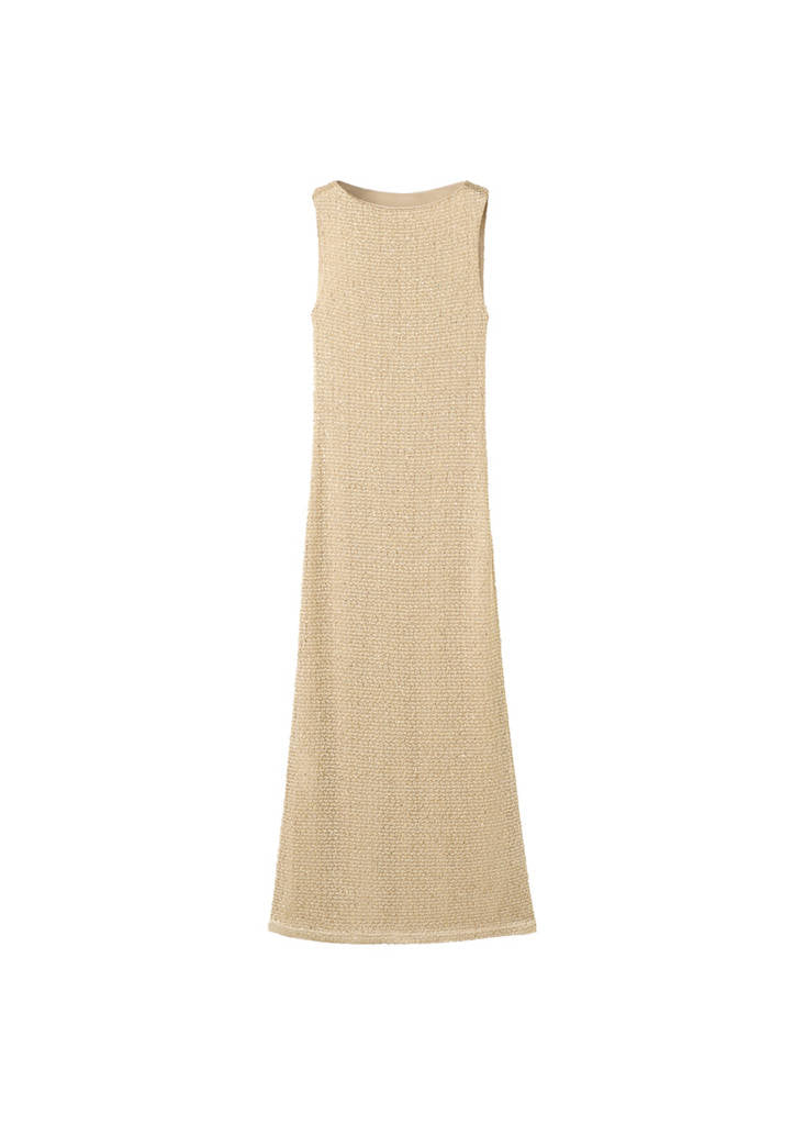 Robe En Maille Semi-Transparente À Paillettes