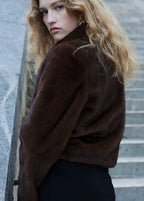 Veste Fausse Fourrure Revers
