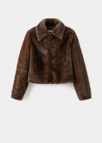 Veste Fausse Fourrure Revers