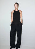 Top Péplum Col Halter