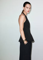 Top Péplum Col Halter