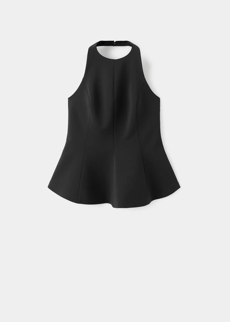 Top Péplum Col Halter