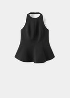 Top Péplum Col Halter