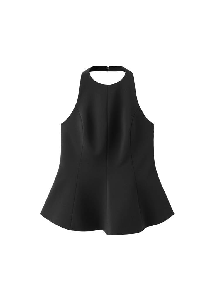 Top Péplum Col Halter