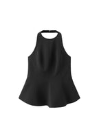 Top Péplum Col Halter