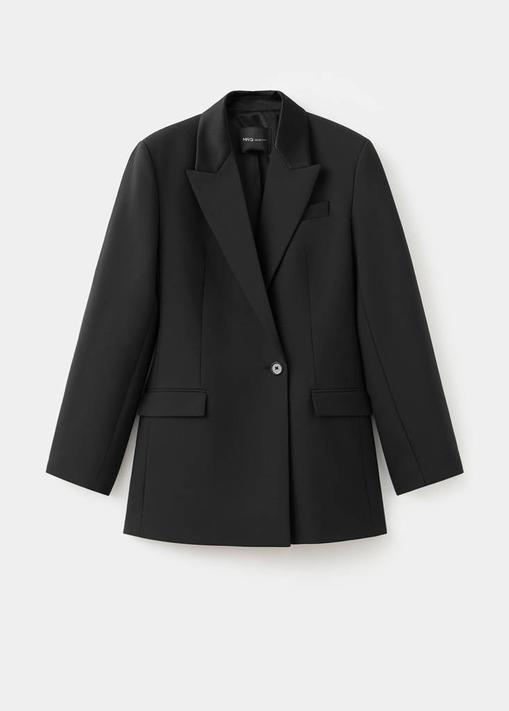 Robe Style Blazer En Laine Mélangée