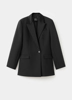 Robe Style Blazer En Laine Mélangée