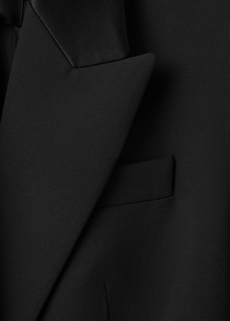 Robe Style Blazer En Laine Mélangée