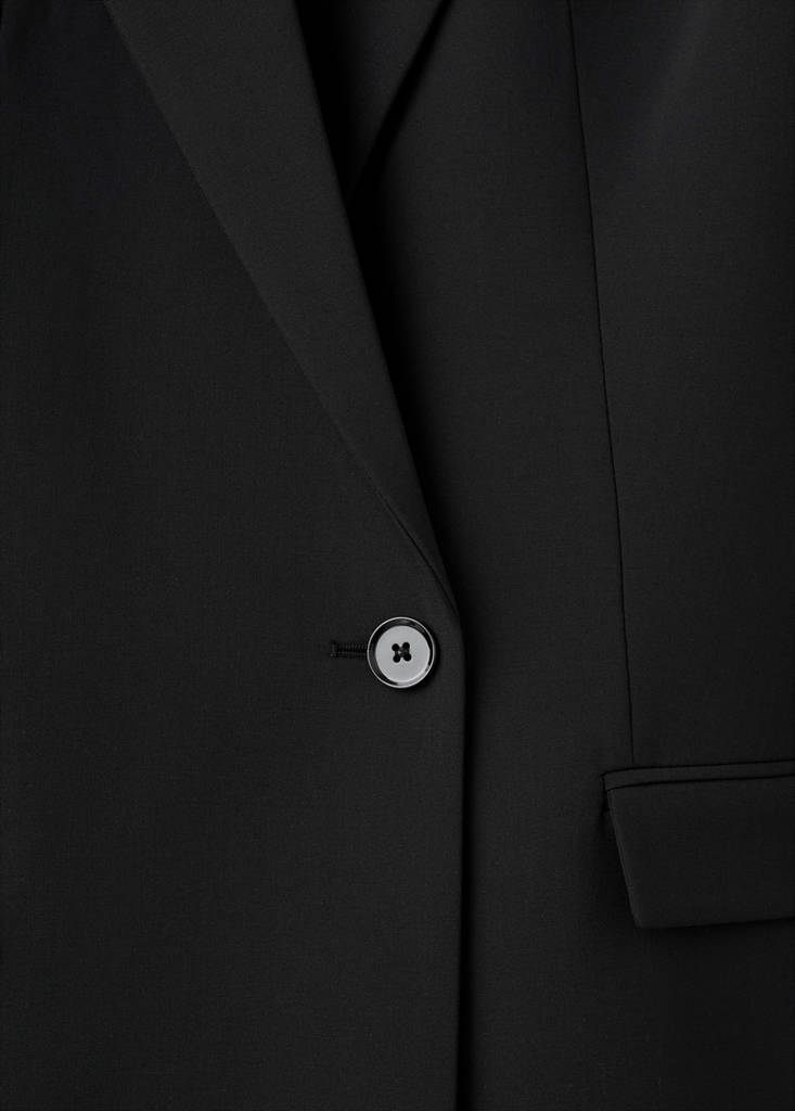 Robe Style Blazer En Laine Mélangée