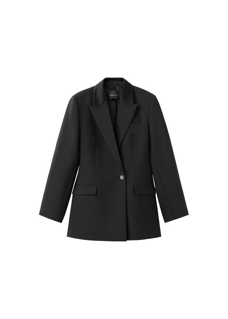 Robe Style Blazer En Laine Mélangée