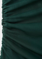 Top Semi-Transparent Col Asymétrique