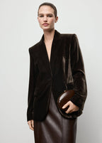 Blazer Velours Structuré