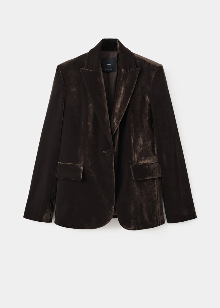 Blazer Velours Structuré
