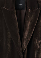 Blazer Velours Structuré