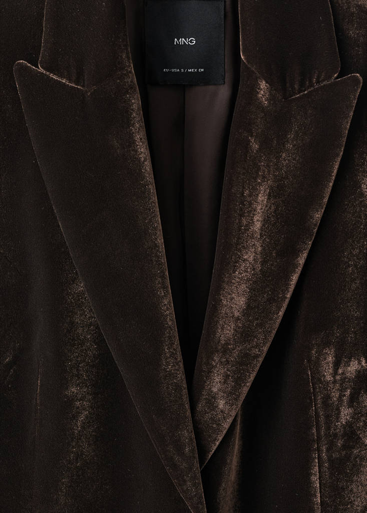 Blazer Velours Structuré