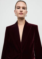 Blazer Velours Structuré