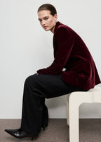 Blazer Velours Structuré